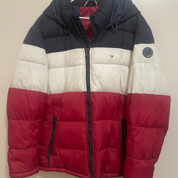 Tommy Hilfiger Men's Tricolor Puffer Jacket - Picture 2 of 13